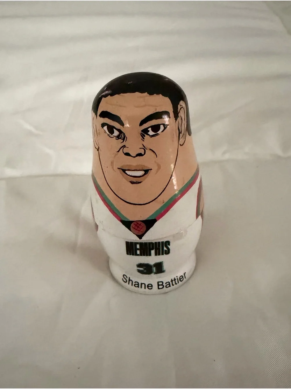 Memphis Basketball Nesting Dolls - White/Teal Accents
